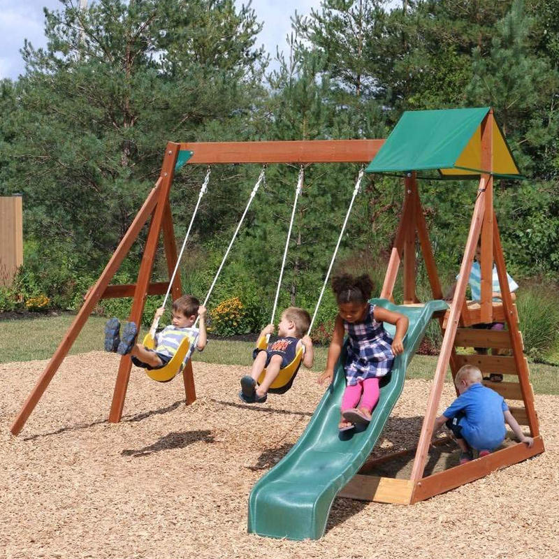 Kids Outdoor Swing - Kids And Children Outdoor Wood Playground
