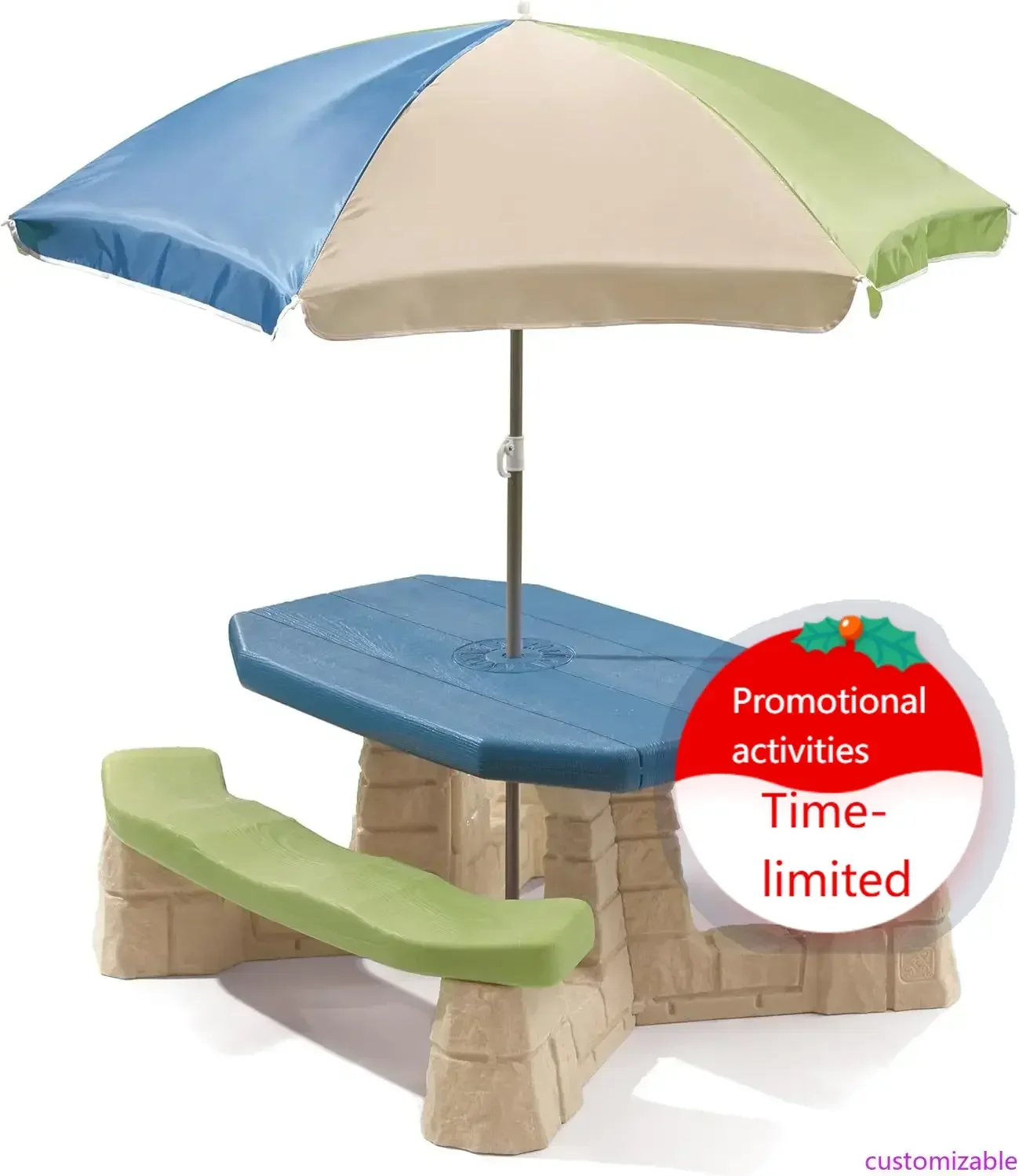 Kids Outdoor Table With Umbrella - Hot salesNaturally Playful Kids Picnic Table