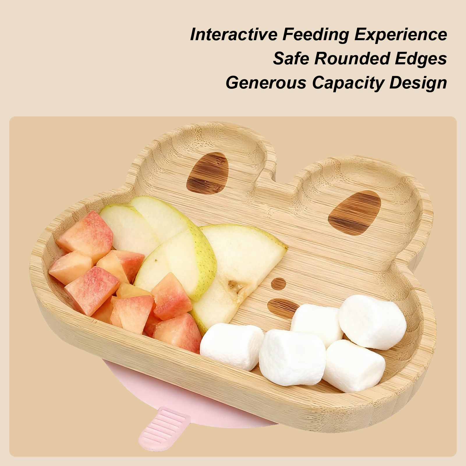 Kids Outdoor Dining Set - Kids Dinner Set Cartoon Compartment Plate
