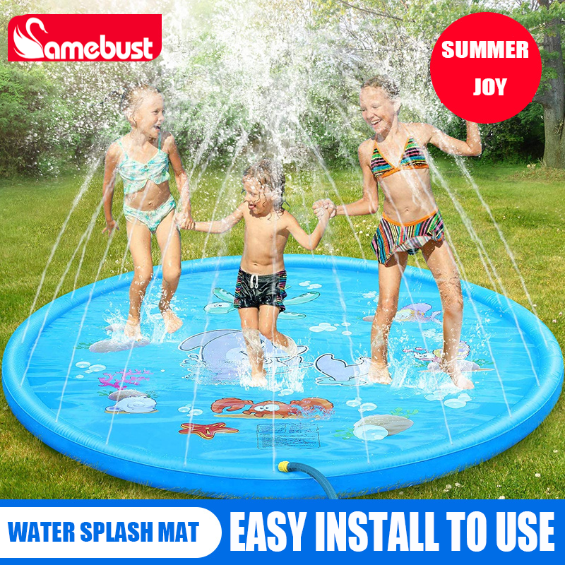 Kids Outdoor Activity Centre - Children Play Spray Mat 100/170cm Beach