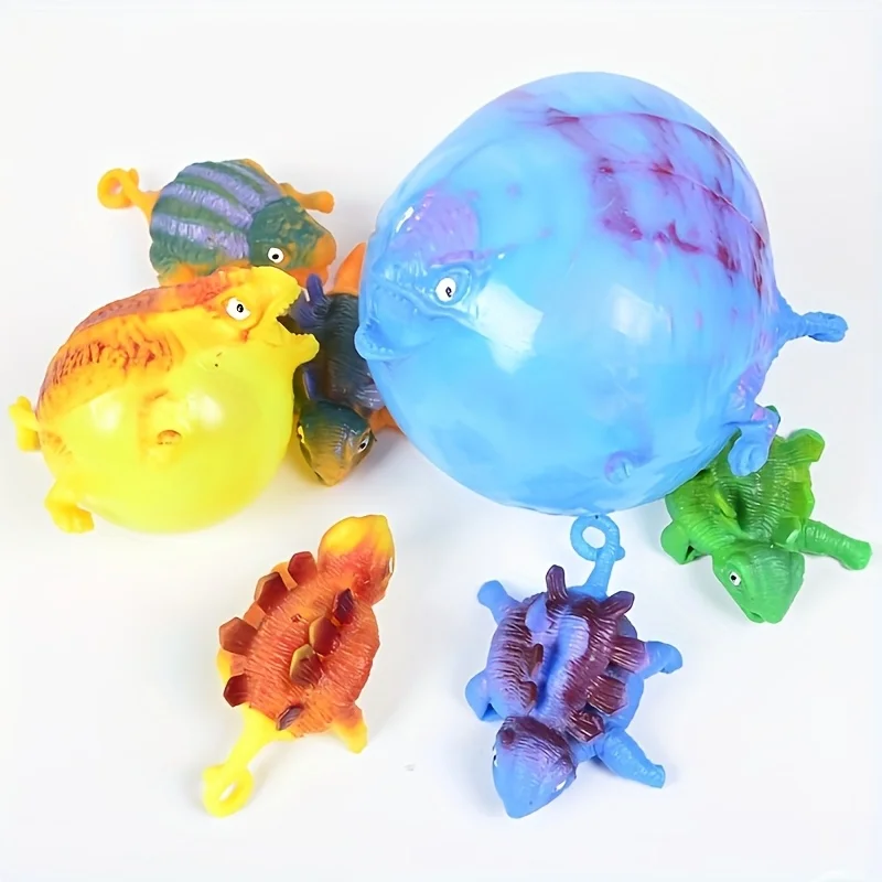 Outdoor Games For Kids - 1PC Inflatable Dinosaur Bouncy Ball Toy,