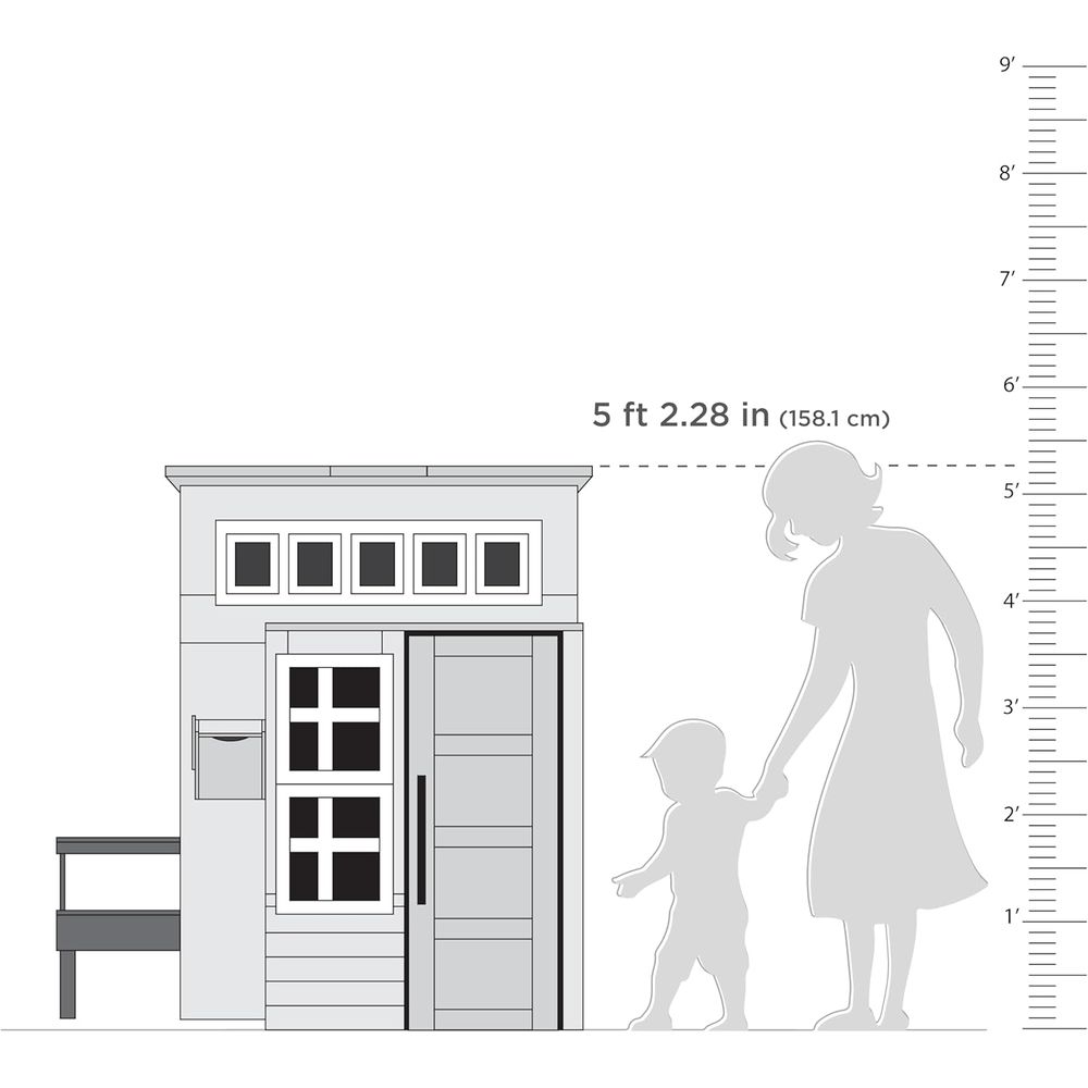 KidKraft Modern Wooden Playhou - Kids Outdoor Picnic Table のレビューと価格