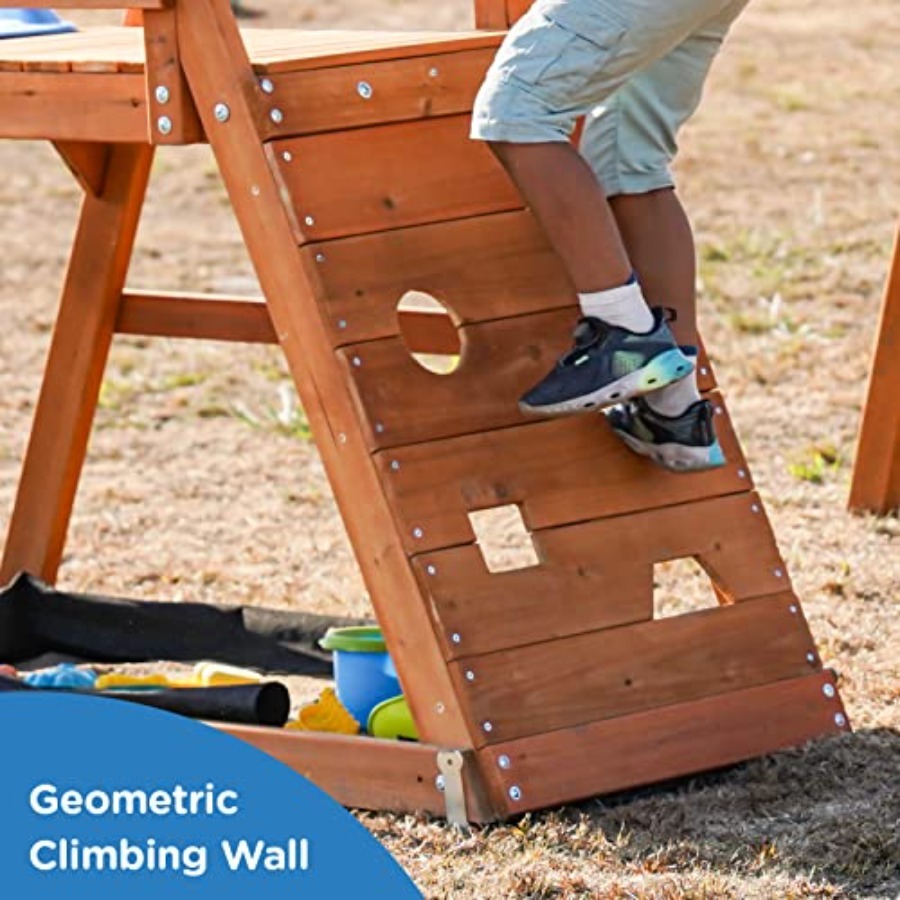 Playground Wooden Swing Sets f - Kids Outdoor Climbing Wall のレビューと価格