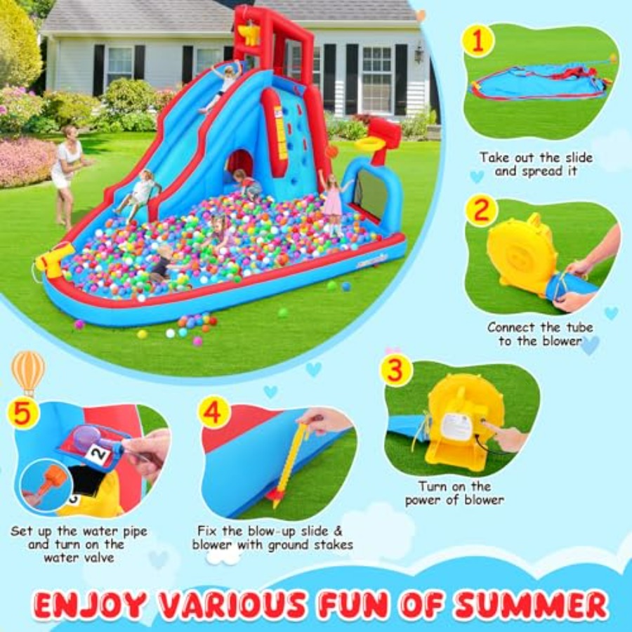 Backyard outdoor water slide i - Kids Outdoor Climbing Wall のレビューと価格