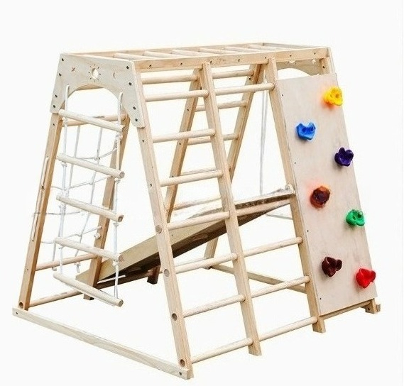 Wooden climbing frame with swi - Kids Outdoor Climbing Frame のレビューと価格