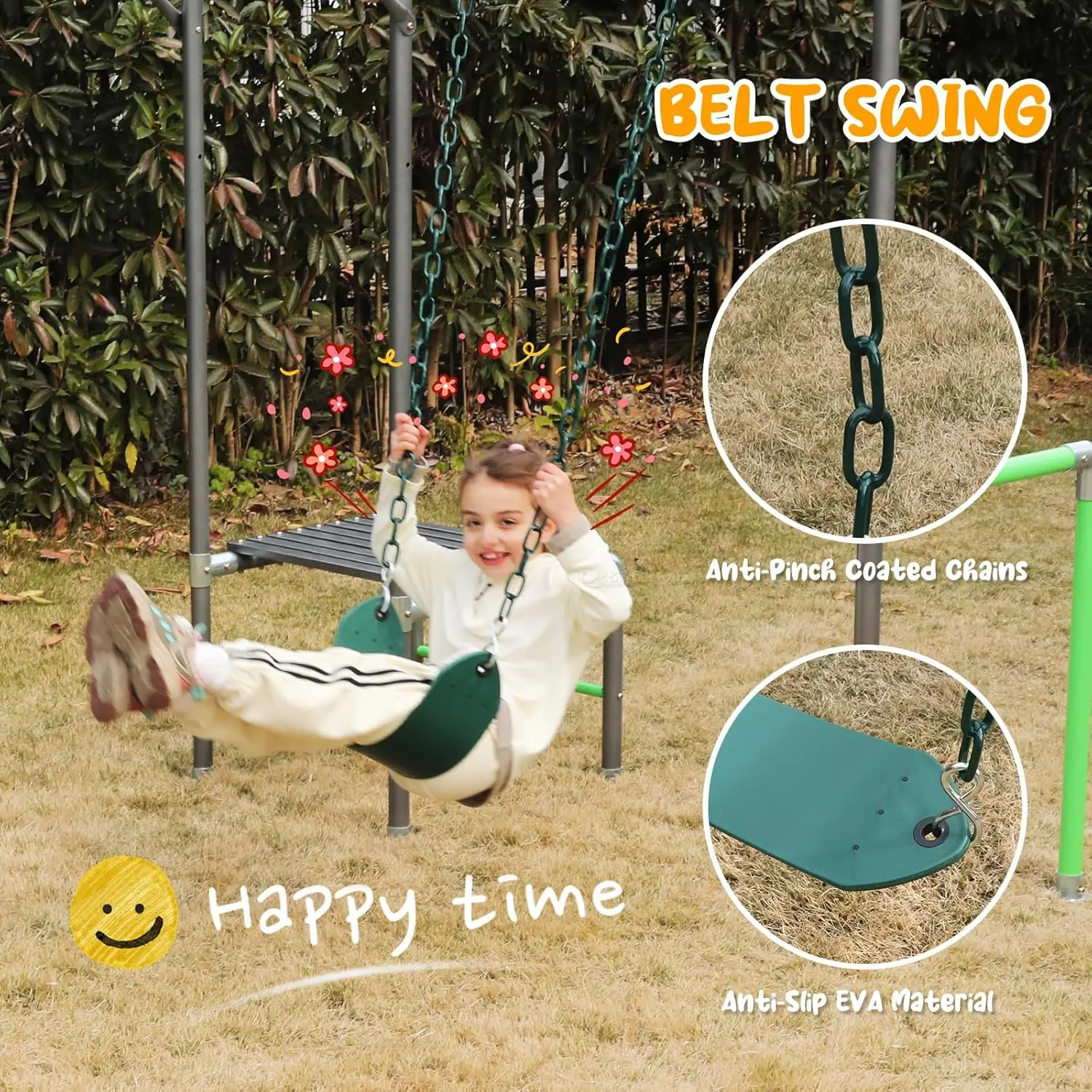 Outdoor Jungle Gym with Monkey - Kids Outdoor Monkey Bar Set のレビューと価格