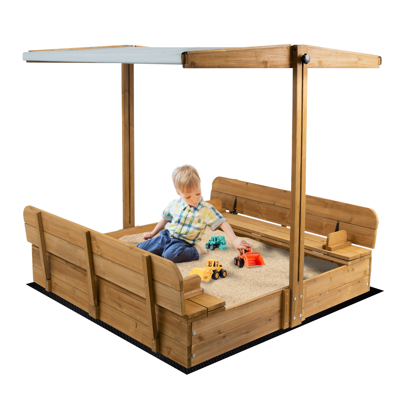 Kids Sand Box with Cover，Woode - Kids Outdoor Foldable Chair のレビューと価格