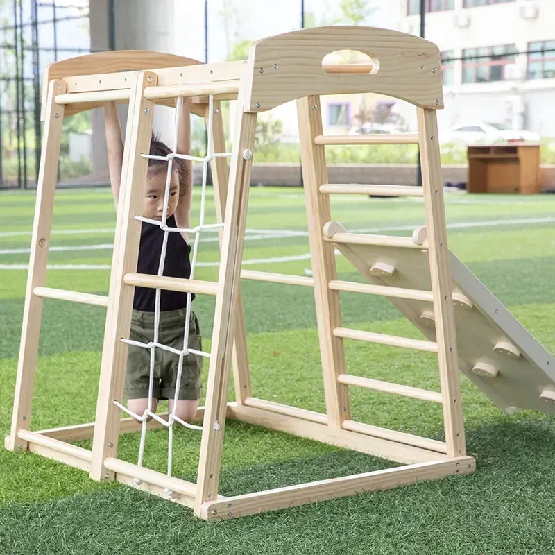 Wooden Climbing Frame Playgrou - Kids Outdoor Climbing Frame のレビューと価格