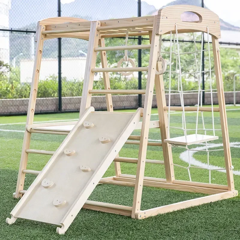 Wooden Climbing Frame Playgrou - Kids Outdoor Climbing Frame のレビューと価格