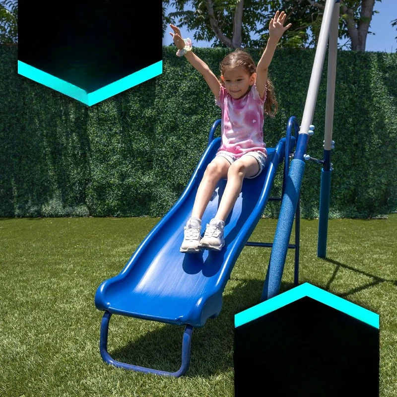 ez Swing Set - Outdoor Heavy-D - Kids Outdoor Swing Set With Slide のレビューと価格