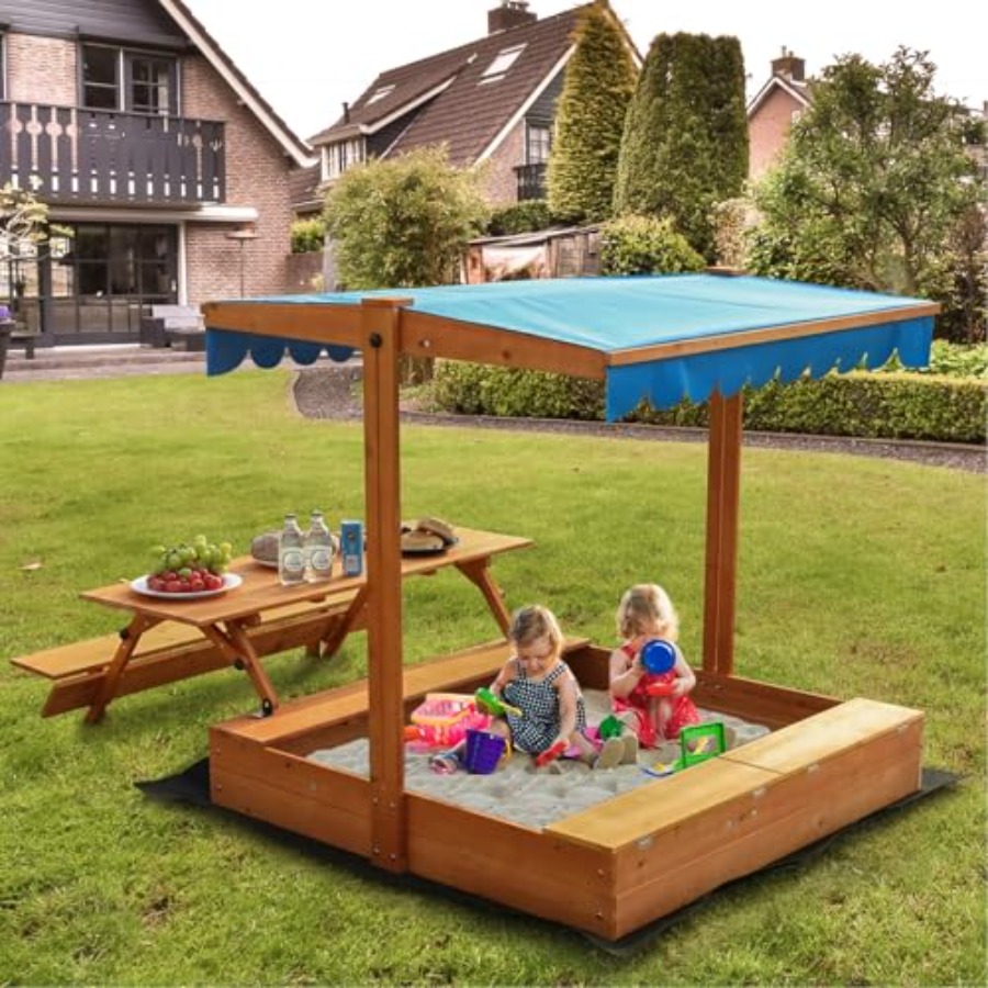 Backyard outdoor kids wooden s - Kids Outdoor Picnic Table のレビューと価格