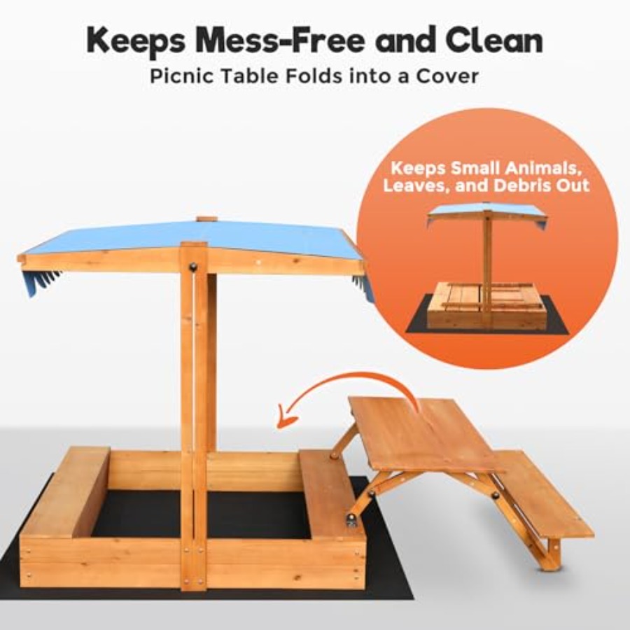 Backyard outdoor kids wooden s - Kids Outdoor Picnic Table のレビューと価格