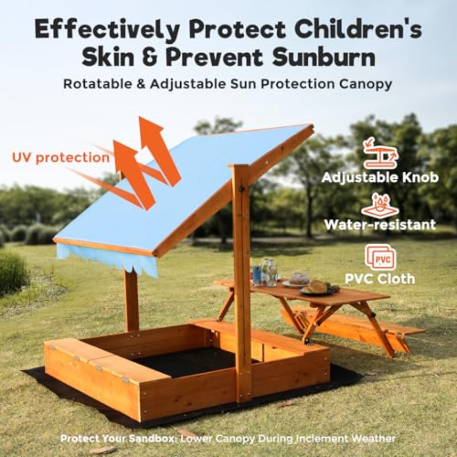 Backyard outdoor kids wooden s - Kids Outdoor Picnic Table のレビューと価格
