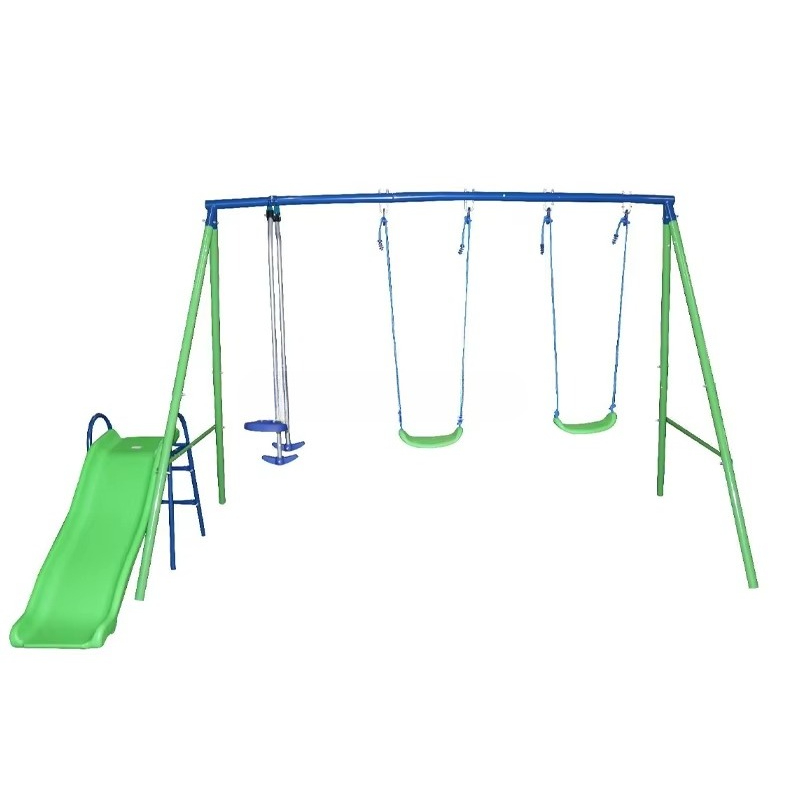 Swing and Slide Set Outdoor Ki - Kids Outdoor Swing Set With Slide のレビューと価格