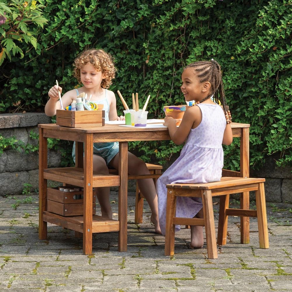 Kids Outdoor Crat Table and 2  - Kids Outdoor Picnic Table のレビューと価格