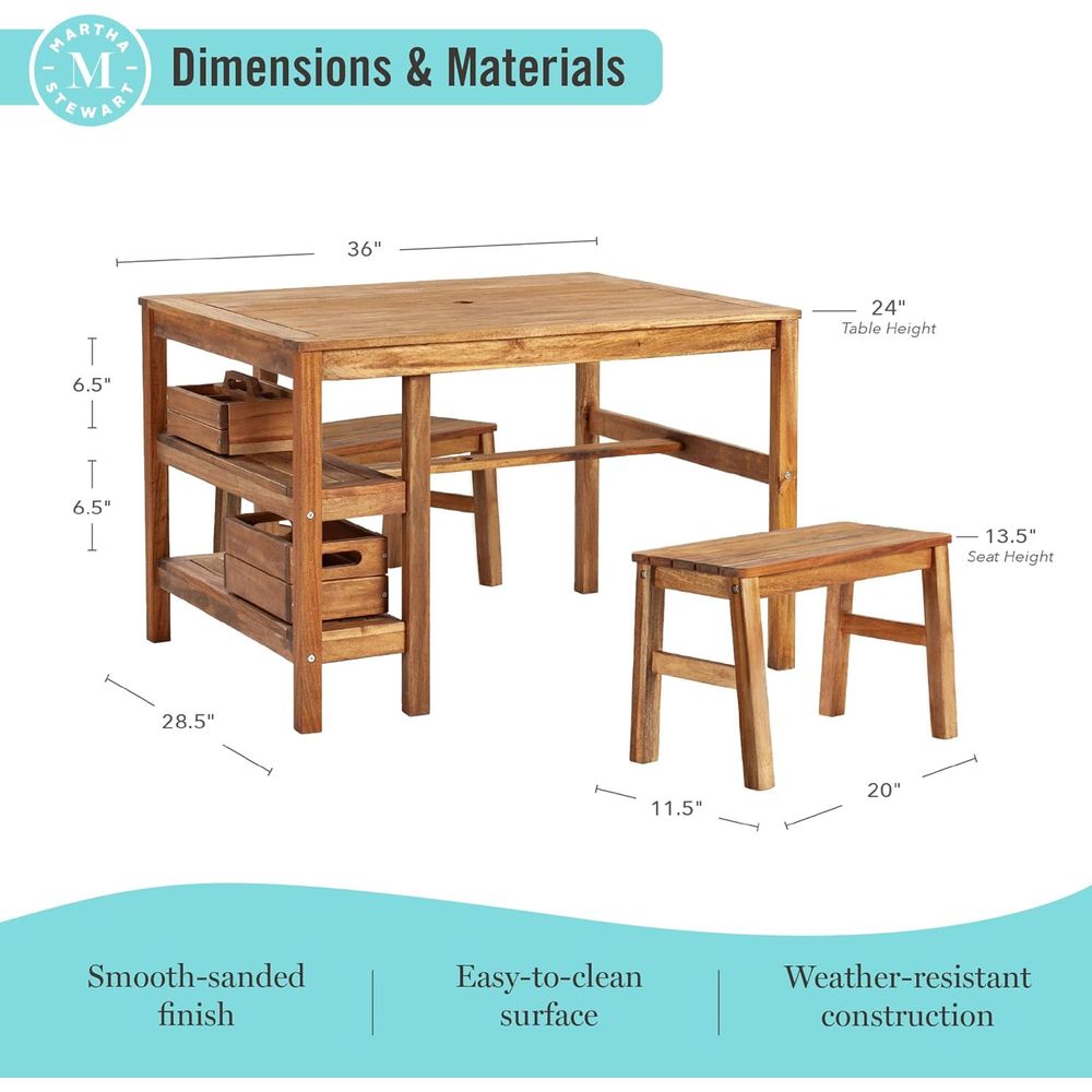 Kids Outdoor Crat Table and 2  - Kids Outdoor Picnic Table のレビューと価格