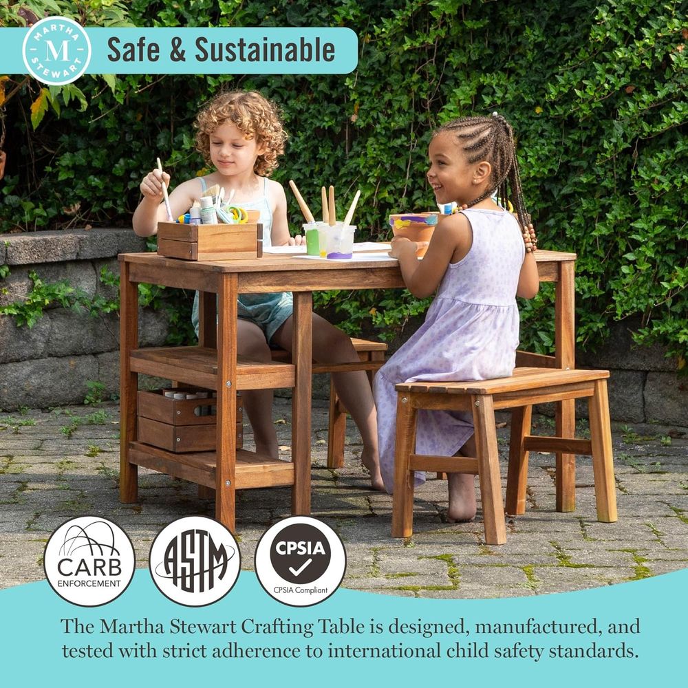 Kids Outdoor Crat Table and 2  - Kids Outdoor Picnic Table のレビューと価格