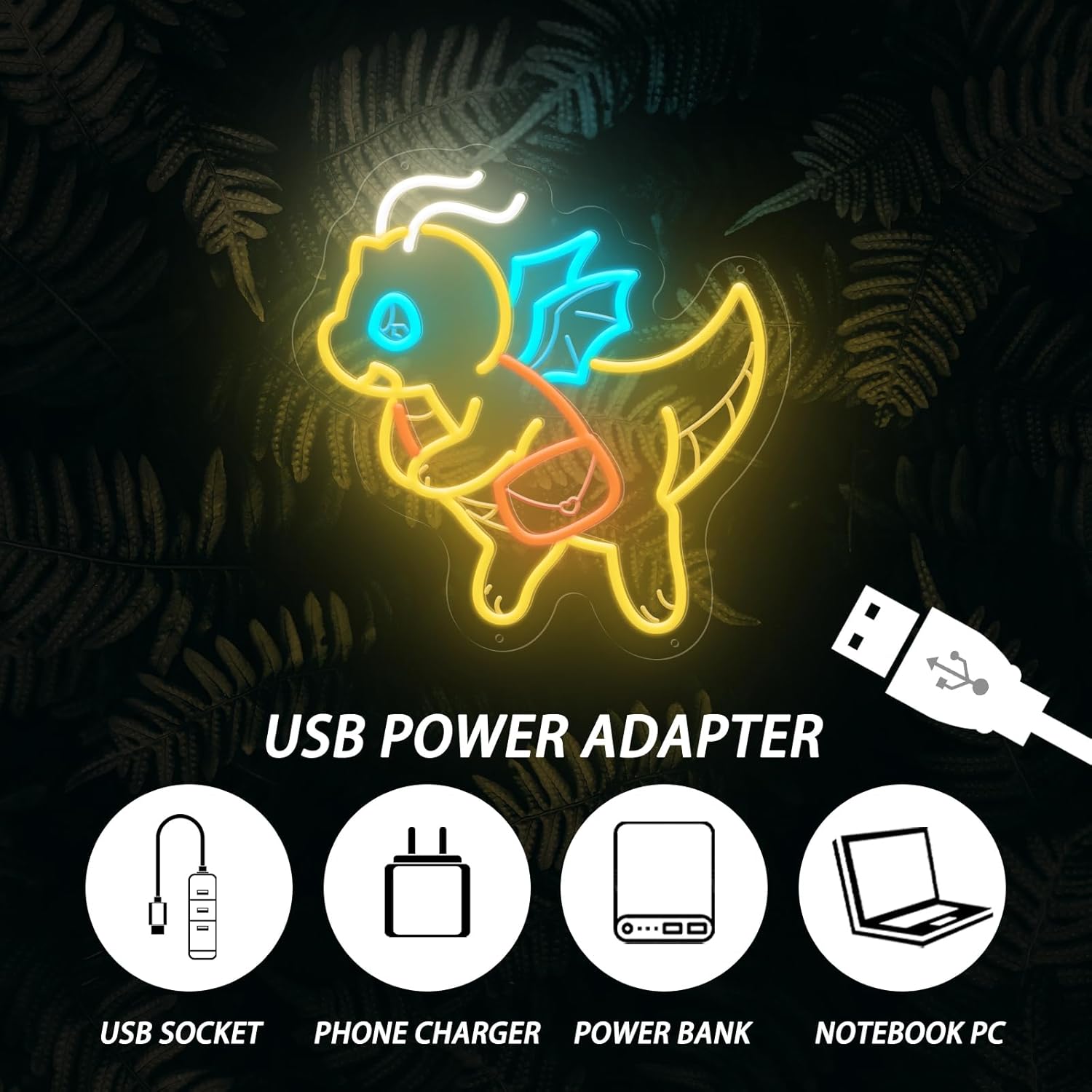 USB Dimmable Cute Dinosaur Neo - Kids Outdoor Gift Ideas のレビューと価格