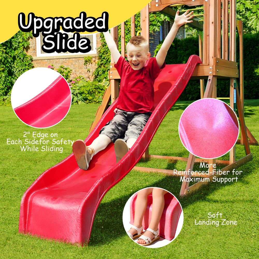 Wooden Swing Sets for Backyard - Kids Outdoor Monkey Bar Set のレビューと価格