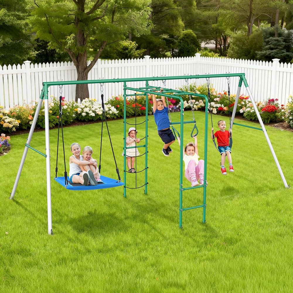 Swing Sets or Backyard with Mo - Kids Outdoor Monkey Bar Set のレビューと価格