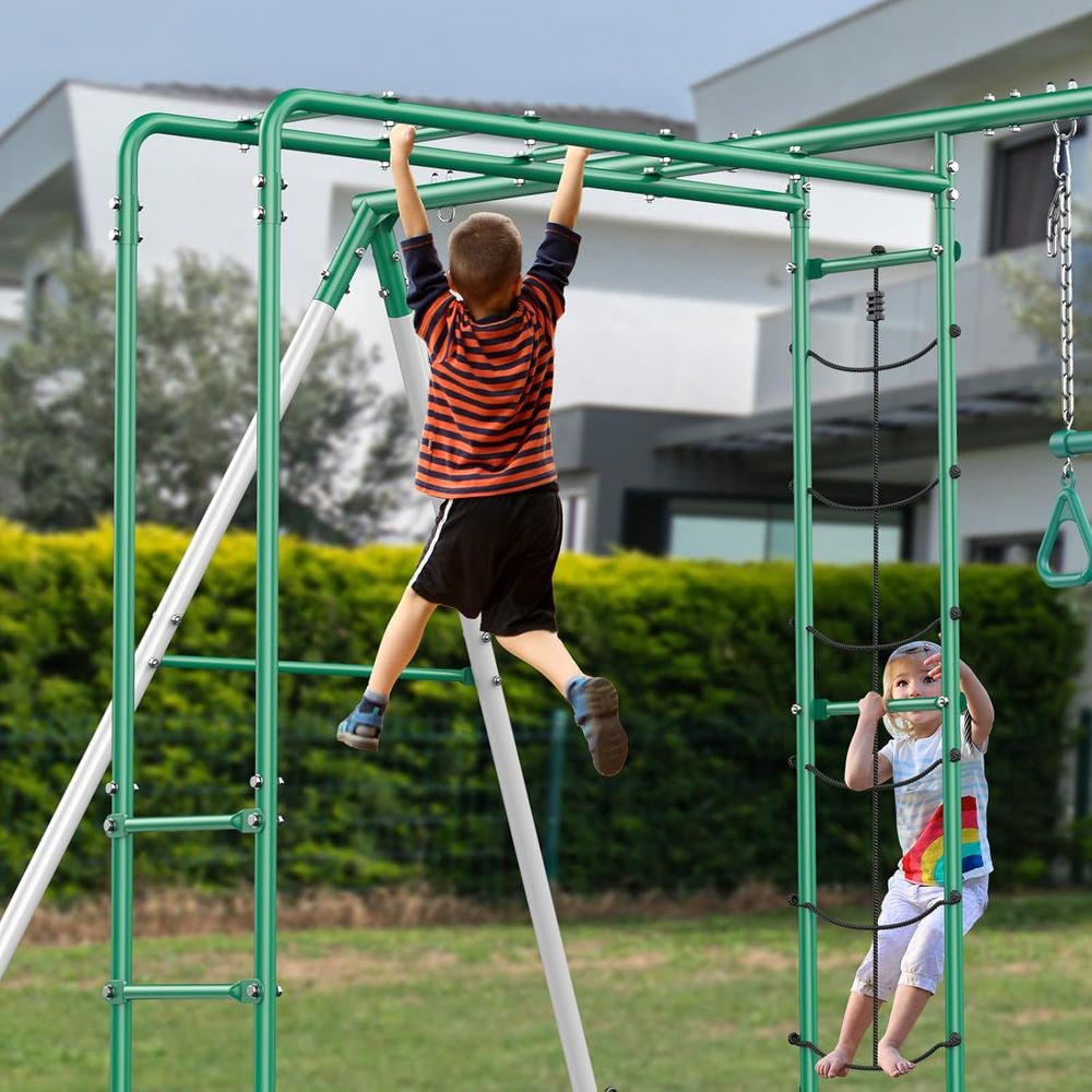 Swing Sets or Backyard with Mo - Kids Outdoor Monkey Bar Set のレビューと価格
