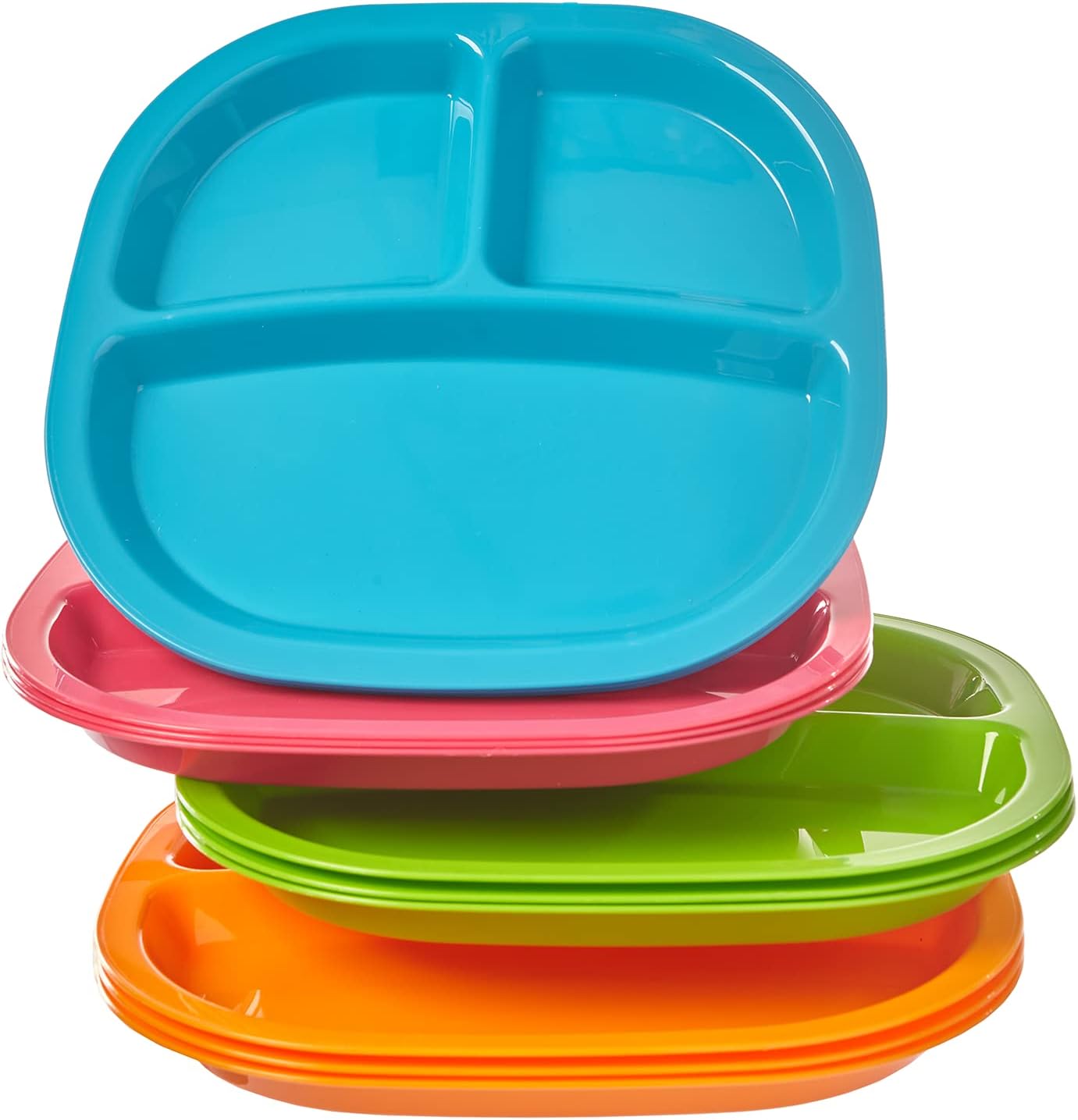 3-Compartment Divided Plastic  - Kids Outdoor Dining Set のレビューと価格