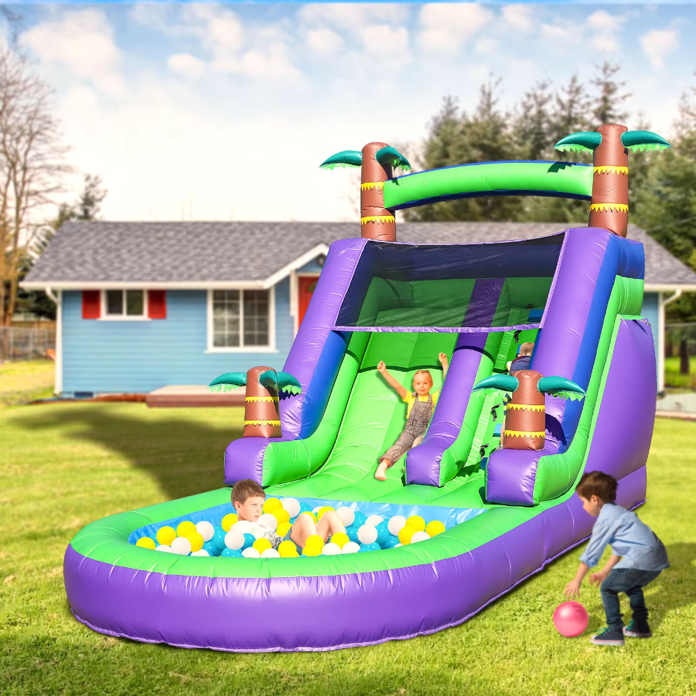 Palm Tree Theme Inflatable Wat - Kids Outdoor Zone のレビューと価格