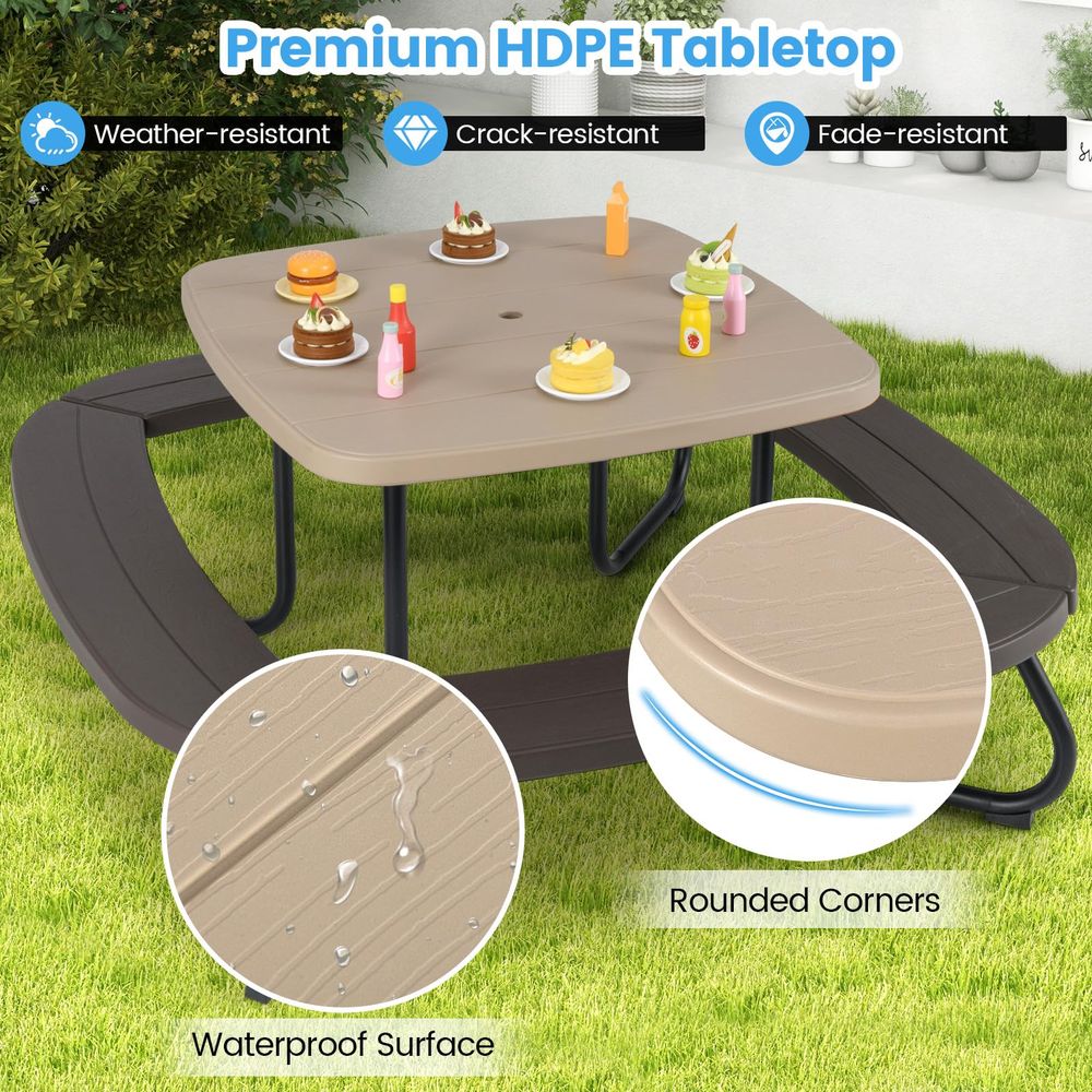Kids Picnic Table, 8 Person Ki - Kids Outdoor Foldable Chair のレビューと価格