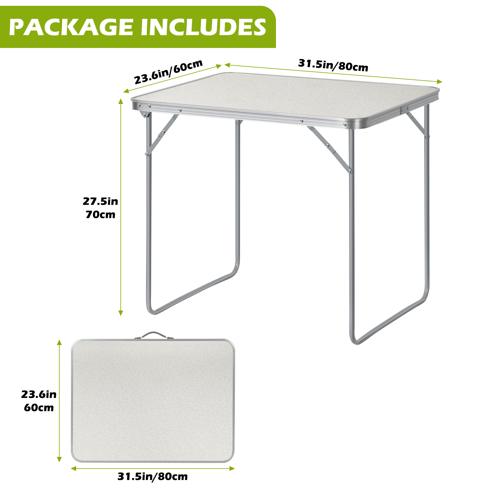 Portable Folding Outdoor Table - Kids Outdoor Dining Set のレビューと価格