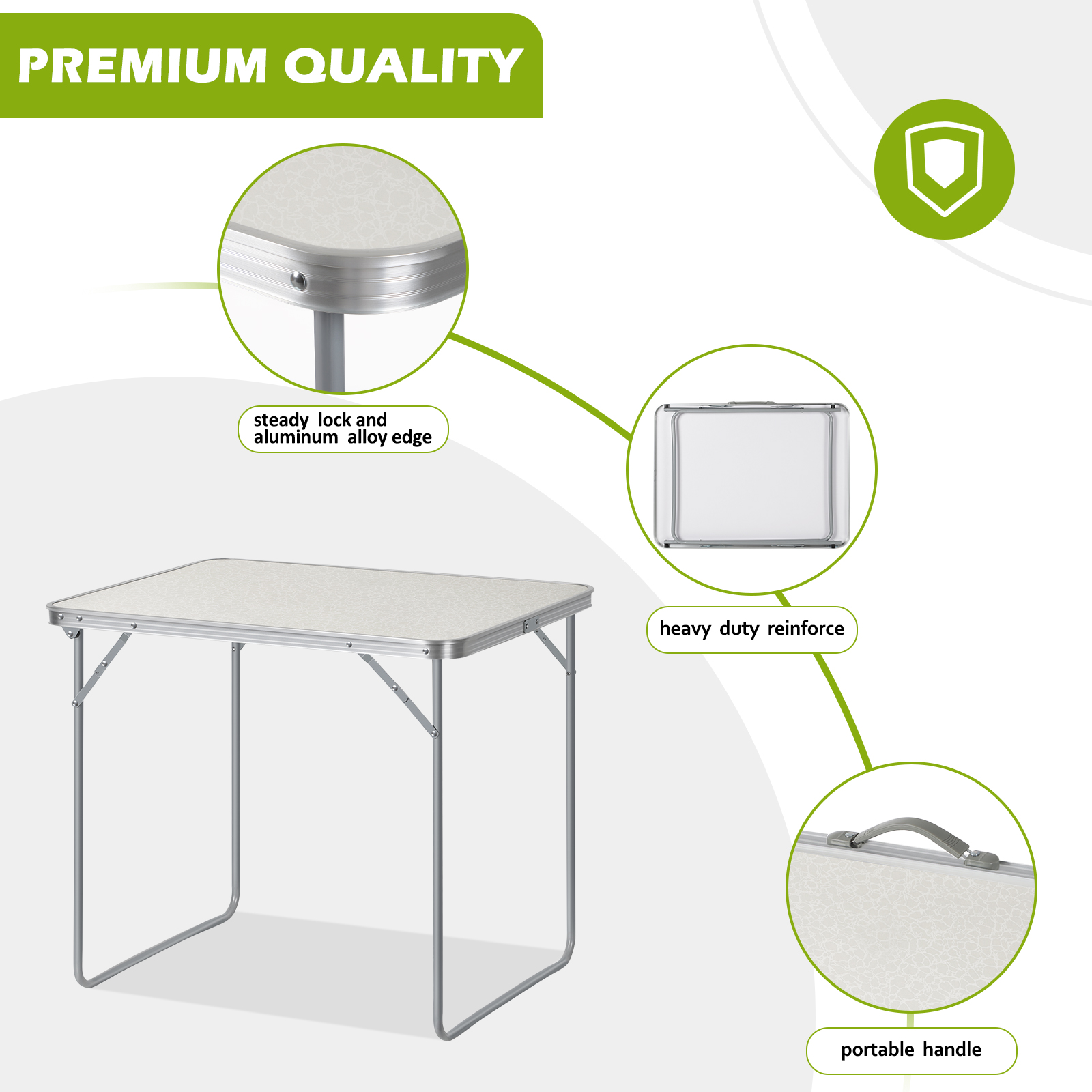 Portable Folding Outdoor Table - Kids Outdoor Dining Set のレビューと価格