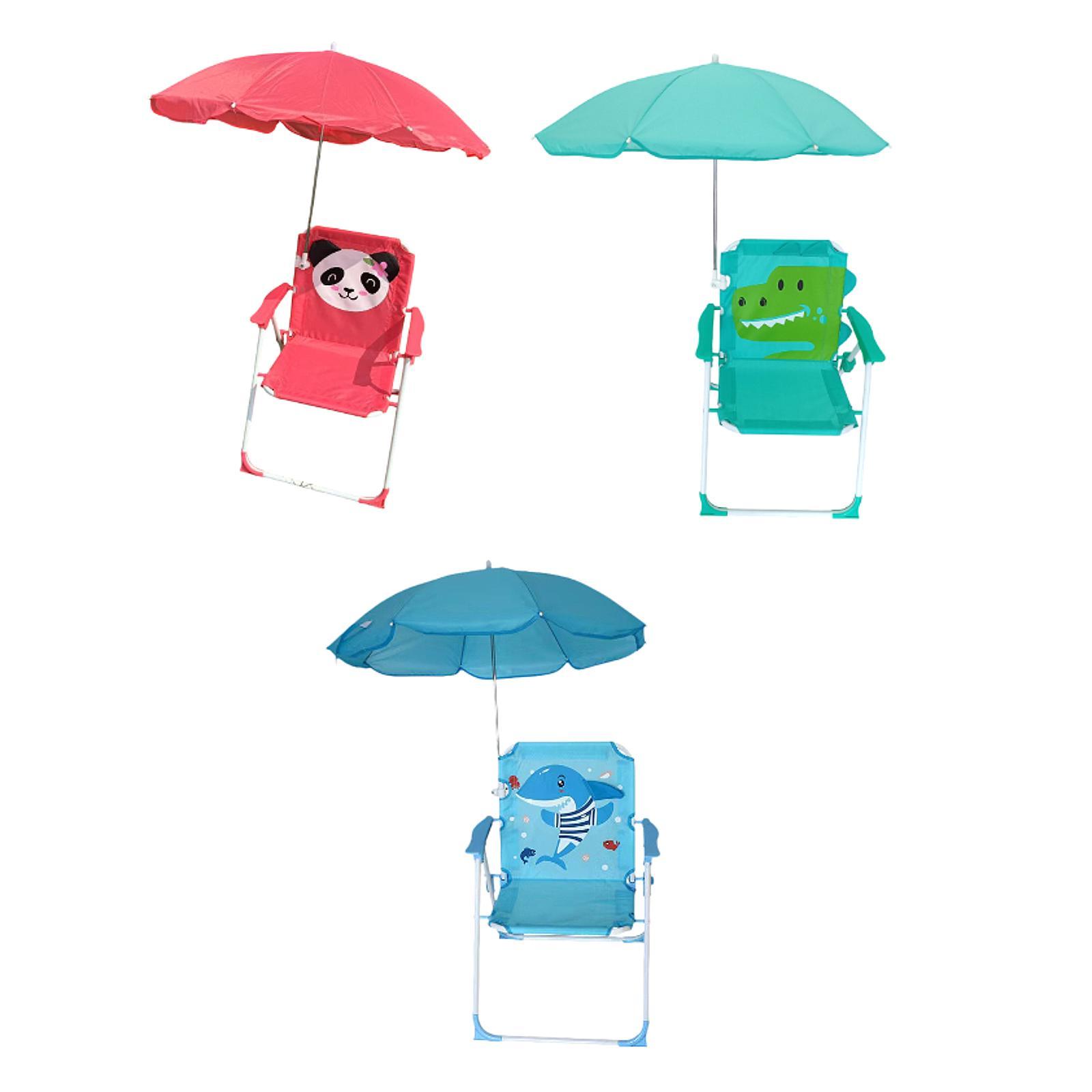 Kids Beach Chairs with Umbrell - Kids Outdoor Foldable Chair のレビューと価格
