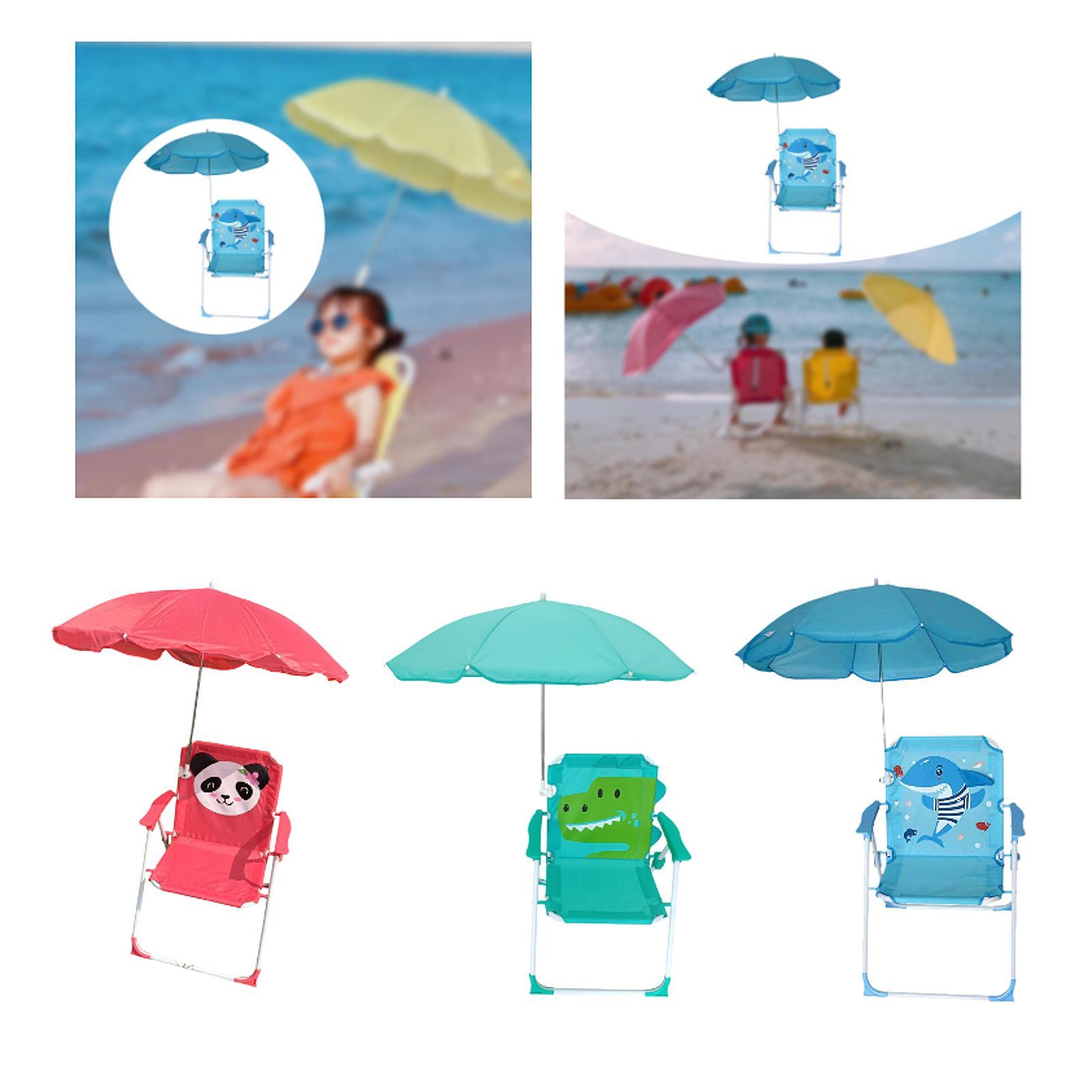 Kids Beach Chairs with Umbrell - Kids Outdoor Foldable Chair のレビューと価格
