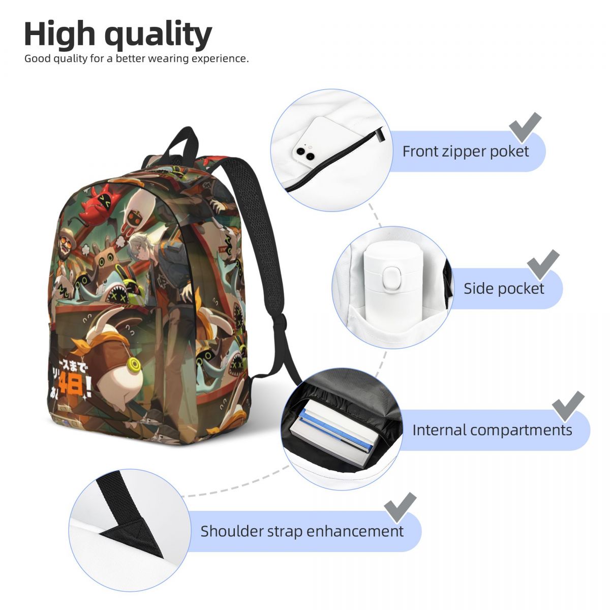 Zenless Zone Zero Backpack for - Kids Outdoor Zone のレビューと価格
