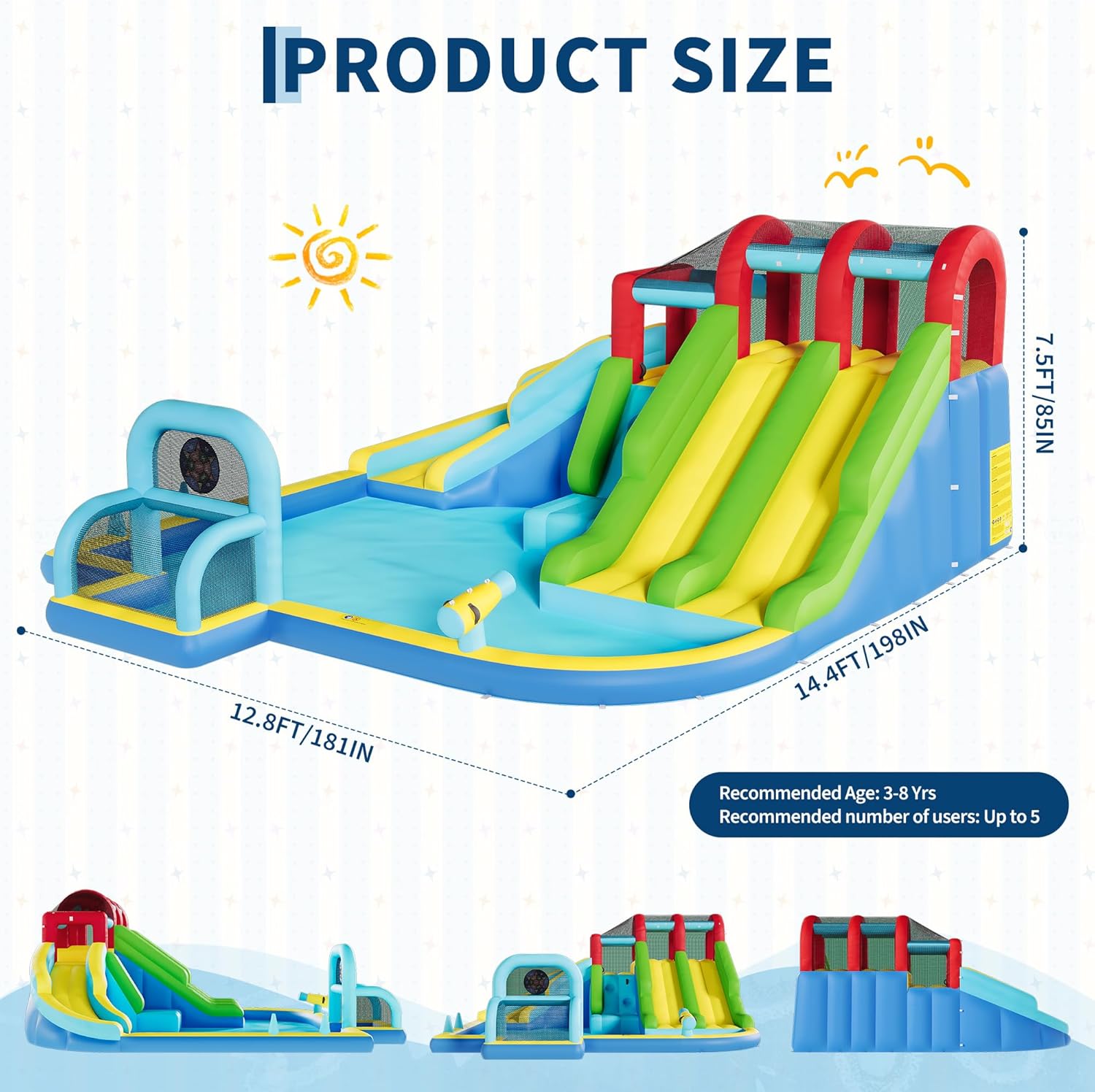 Inflatable Bounce House Oxford - Kids Outdoor Activity Centre のレビューと価格