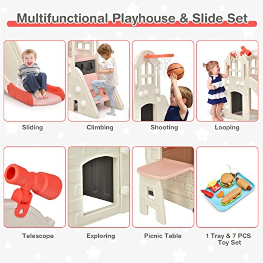 Outdoor kids playhouse and sli - Kids Outdoor Picnic Table のレビューと価格