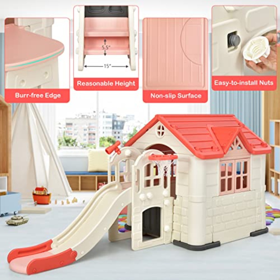 Outdoor kids playhouse and sli - Kids Outdoor Picnic Table のレビューと価格