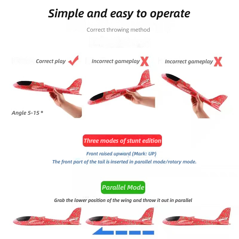 48cm Large Foam Airplane Child - Kids Outdoor Set のレビューと価格