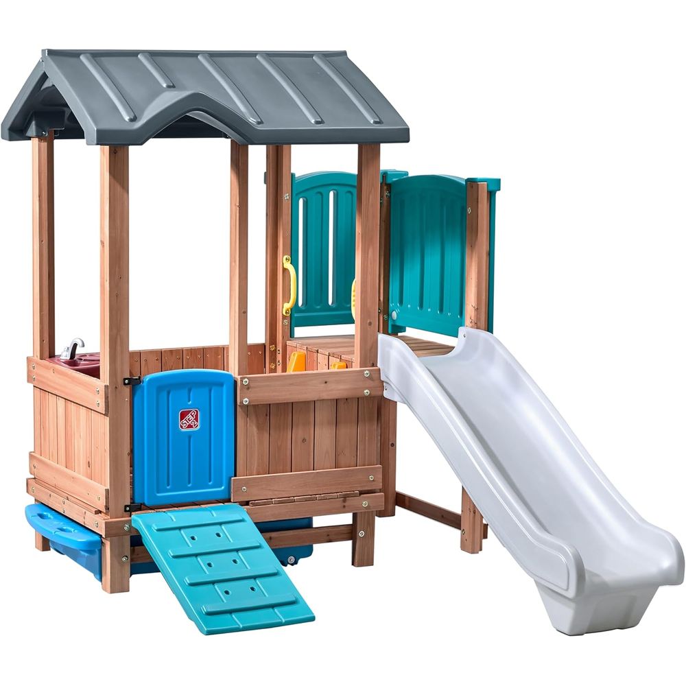 Step2 Woodland Adventure Playh - Kids Outdoor Swing Set With Slide のレビューと価格