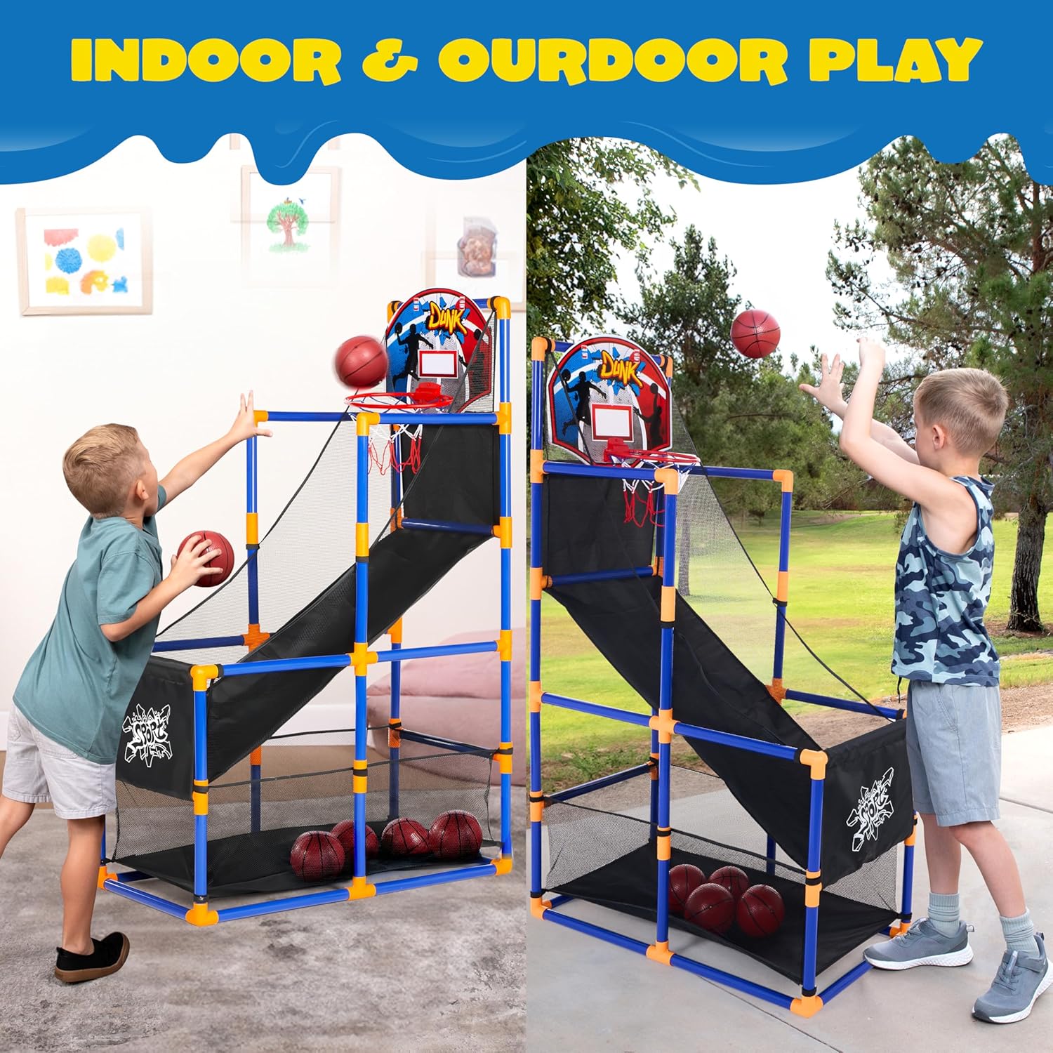 Arcade Basketball Game Set wit - Outdoor Games For Kids のレビューと価格