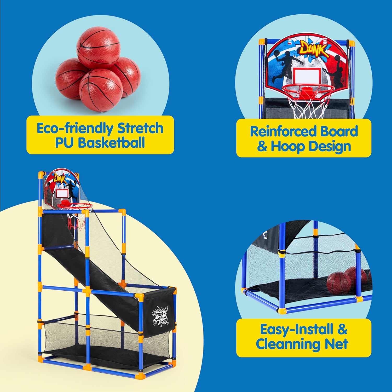 Arcade Basketball Game Set wit - Outdoor Games For Kids のレビューと価格