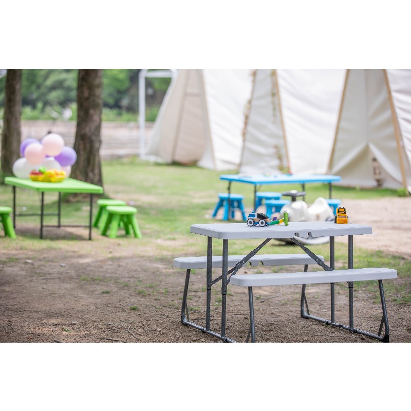 Kids Folding Picnic Table Outd - Kids Outdoor Dining Set のレビューと価格