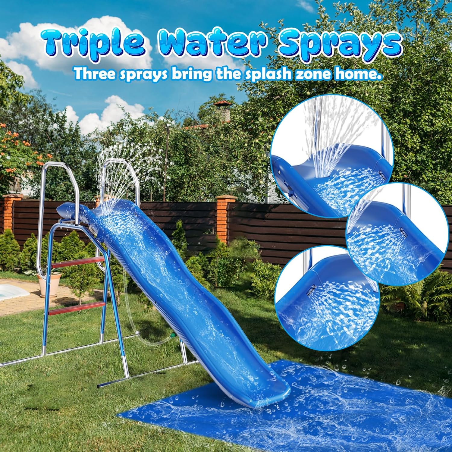 Water Slide for Kids Backyard, - Kids Outdoor Zone のレビューと価格