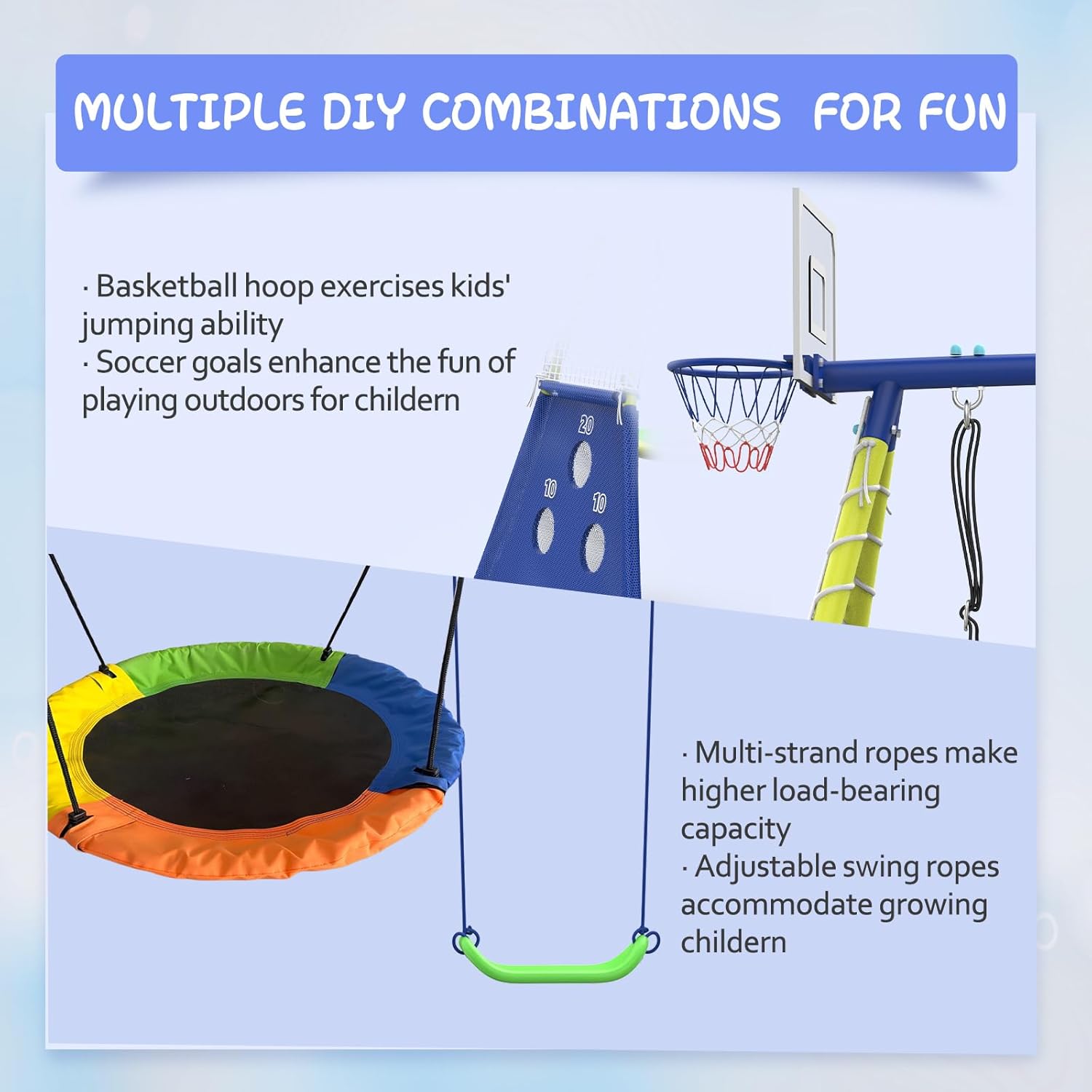 Swing Set for Kids Outdoor Swi - Kids Outdoor Swing Set With Slide のレビューと価格