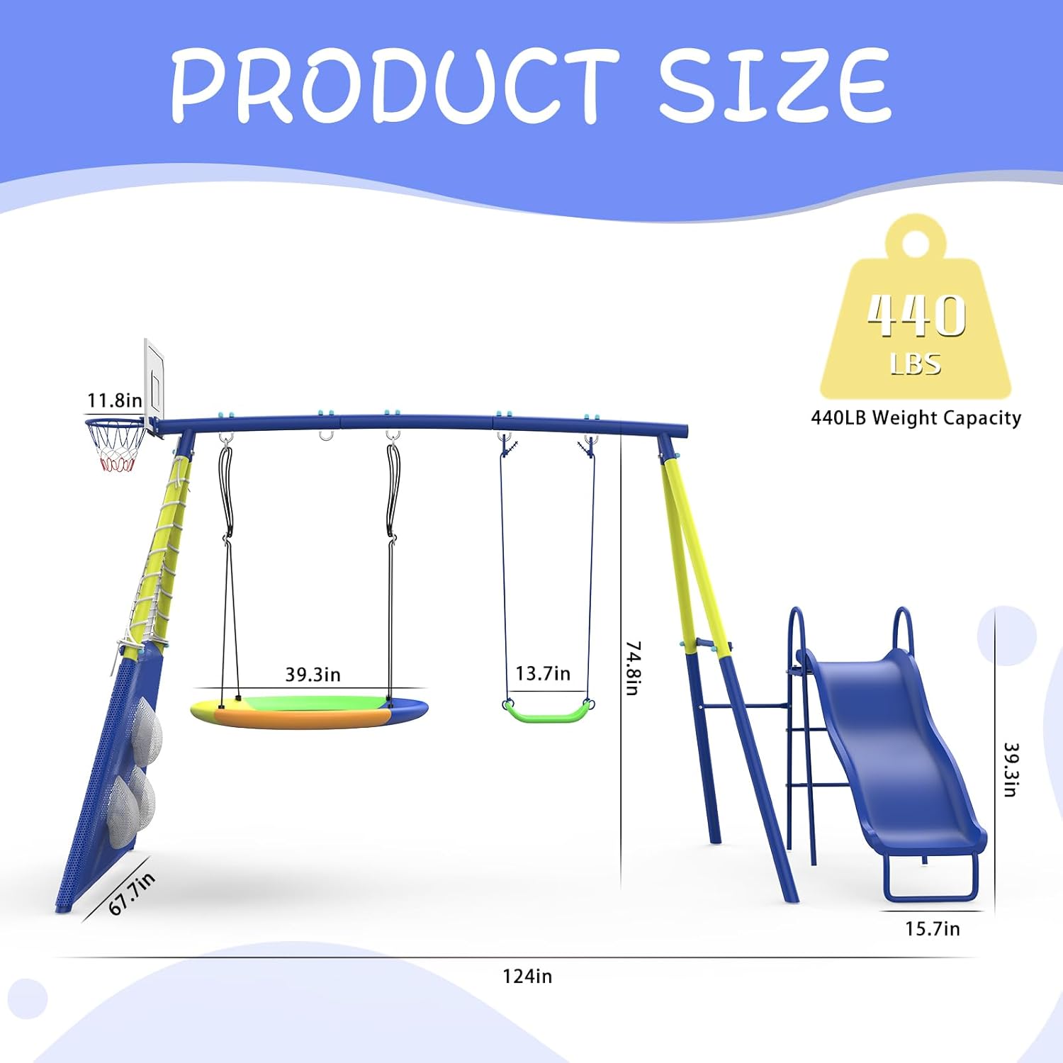 Swing Set for Kids Outdoor Swi - Kids Outdoor Swing Set With Slide のレビューと価格