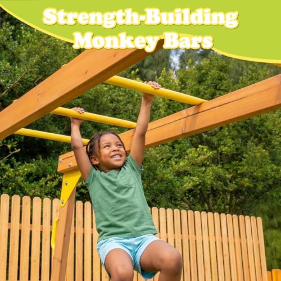 Backyard playground set with m - Kids Outdoor Monkey Bar Set のレビューと価格