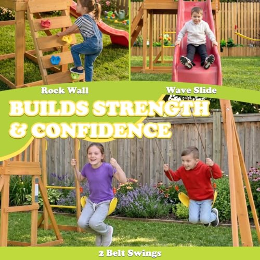 Backyard playground set with m - Kids Outdoor Monkey Bar Set のレビューと価格