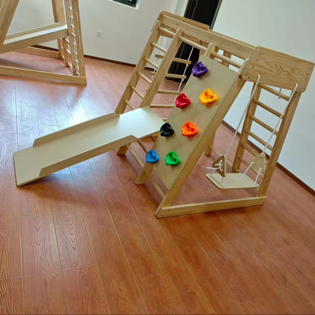 Wooden Kids Climbing Frame Lad - Kids Outdoor Climbing Frame のレビューと価格