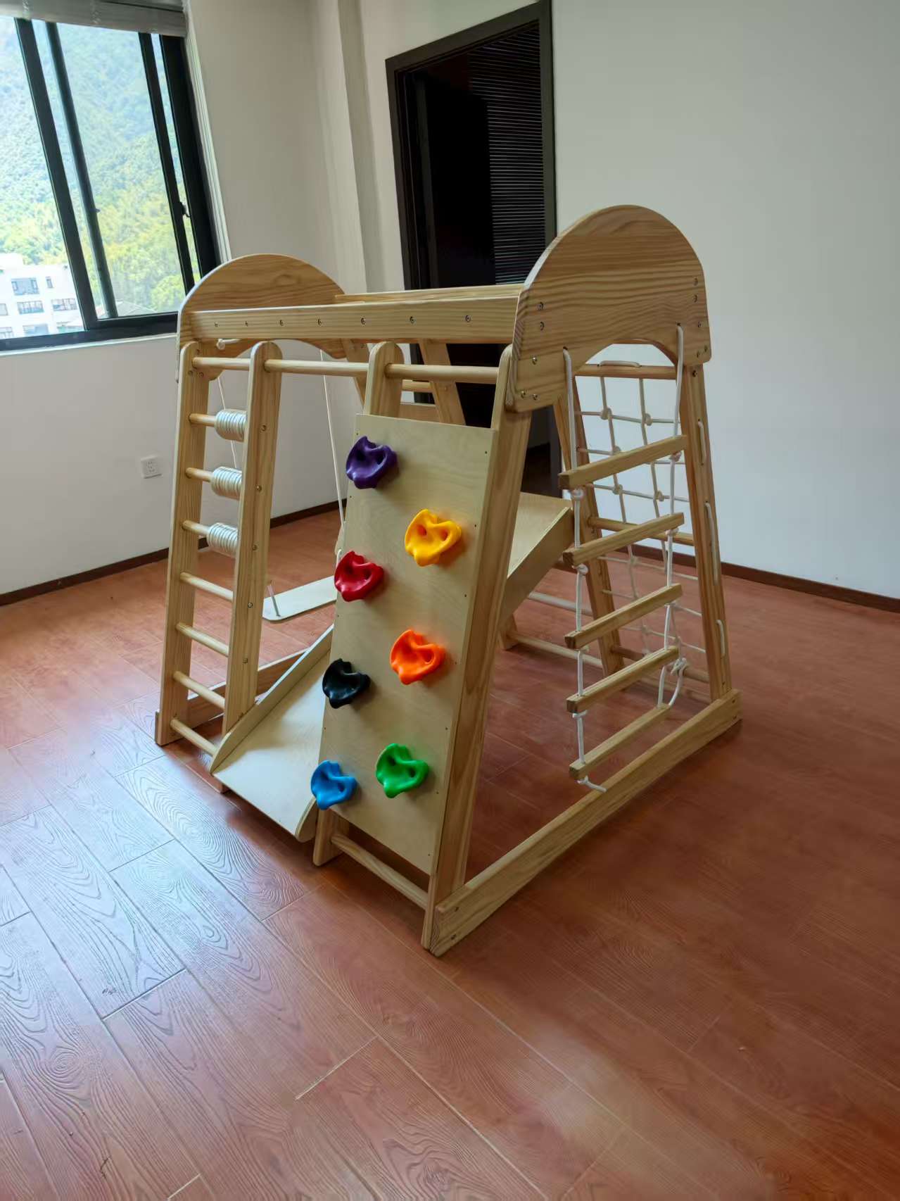 Wooden Kids Climbing Frame Lad - Kids Outdoor Climbing Frame のレビューと価格