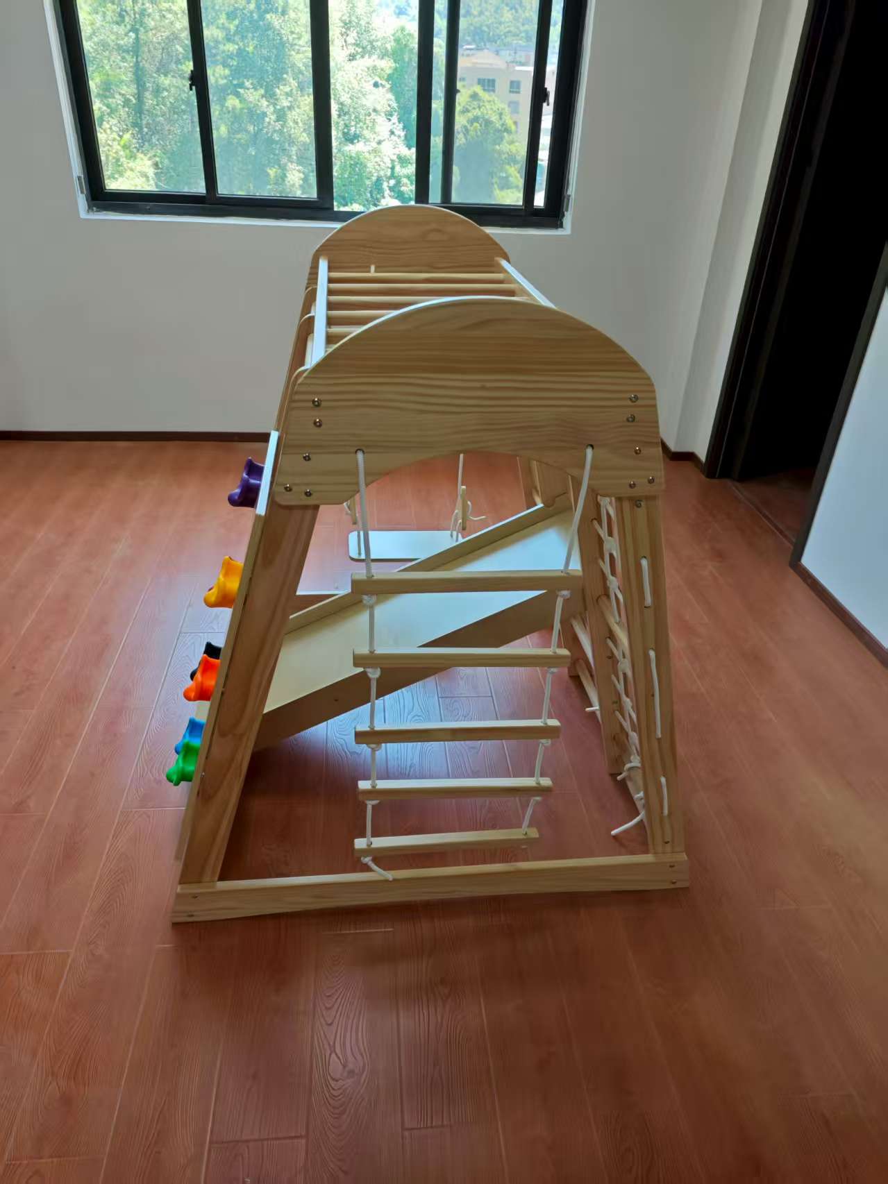 Wooden Kids Climbing Frame Lad - Kids Outdoor Climbing Frame のレビューと価格