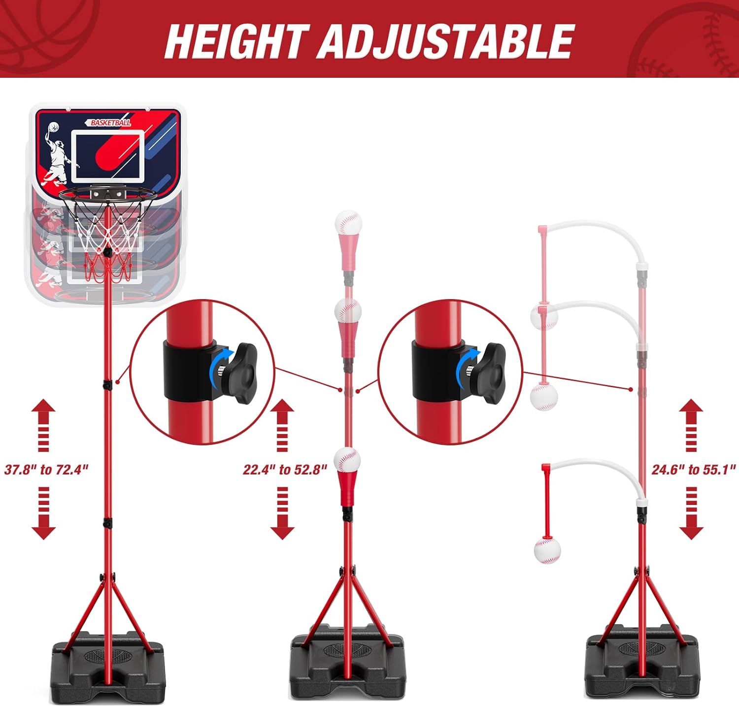 4-in-1 Kids Basketball Hoop &  - Kids Outdoor Set のレビューと価格